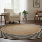 HANDMADE BRAIDED ROUND JUTE RUGS FOR LIVING ROOM, BEDROOM & ENTRYWAY – ECO-FRIENDLY NATURAL FIBER HOME DÉCOR | BR01 | VERONE RUGS