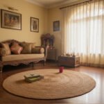 NATURAL HANDMADE BRAIDED JUTE RUGS FOR BEDROOM, HALLWAY & BALCONY – DURABLE ECO-FRIENDLY FLOOR ROUND JUTE RUGS | BR03 | VERONE RUGS