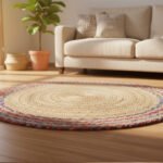 ECO-FRIENDLY HANDMADE JUTE RUGS FOR LIVING ROOM, OFFICE & MEDITATION SPACE – BRAIDED NATURAL FIBER ROUND CARPETS RUGS | BR05 | VERONE RUGS