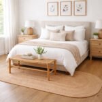 natural jute oval shape rugs