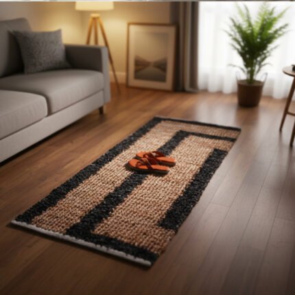 shaggy jute runner