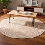 ARTISAN HANDCRAFTED JUTE COTTON BRAIDED RUGS FOR LIVING ROOM, FARMHOUSE DÉCOR & ENTRYWAY – RUSTIC BOHO STYLE ROUND RUGS | BR04 | VERONE RUGS