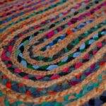 ORGANIC HANDMADE JUTE BRAIDED RUGS FOR MEDITATION ROOM, BEDROOM & LIVING ROOM – SUSTAINABLE FLOOR COVERINGS OVAL RUGS | BR11 | VERONE RUGS - Image 3