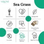 HANDMADE NATURAL SEA GRASS YOGA MAT CUM RUNNER FOR EXERCISE, YOGA & MEDITATION | SG03 | VERONE RUGS - Image 4