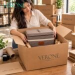 Premium Rectangular Laundry Hamper | Storage Basket with Lid | LB01| VERONE RUGS - Image 7