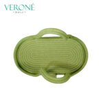 Boho Aesthetic Lunch Carrier and Fruit Basket with Lid | Multi-Utility Storage Basket | UB01 | VERONE RUGS - Image 3