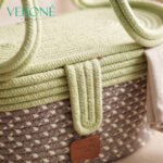 Boho Aesthetic Lunch Carrier and Fruit Basket with Lid | Multi-Utility Storage Basket | UB01 | VERONE RUGS - Image 2